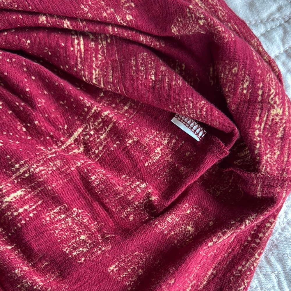 Lucky Brand 3/4 Sleeve Tie Front Blouse Size Large - Picture 9 of 12